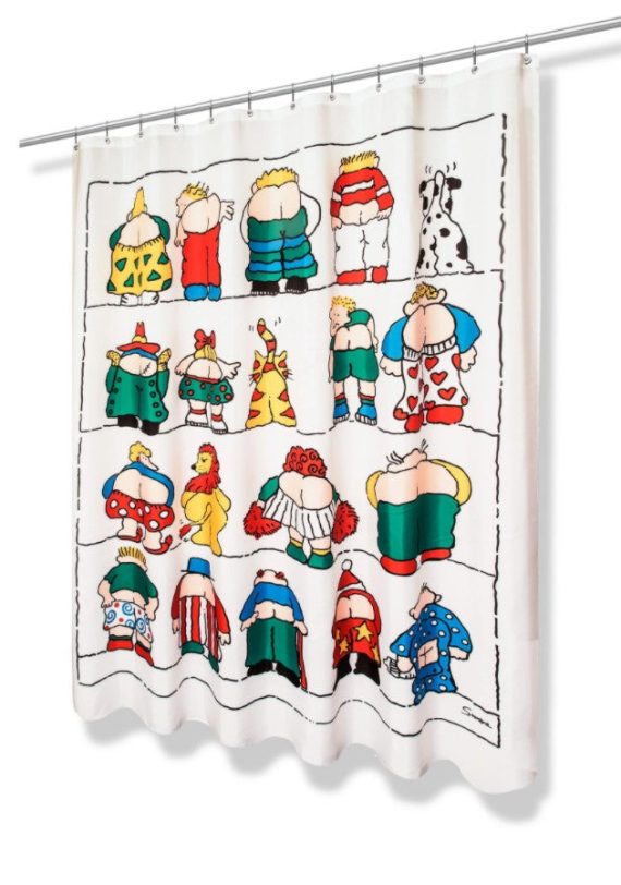 The Museum Collection - Water Repellent Fabric Curtain Showers - Image 21