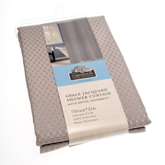 Grace Jacquard Shower Curtain - Image 4