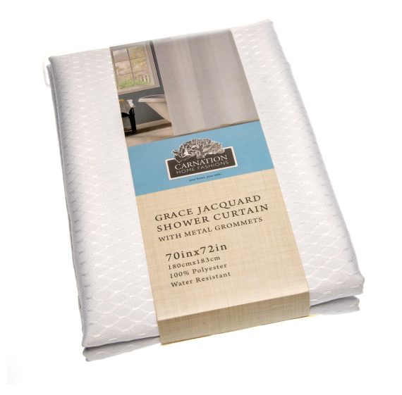 Grace Jacquard Shower Curtain - Image 2