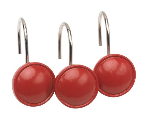 "Color Rounds" Designer Resin Shower Curtain Hooks