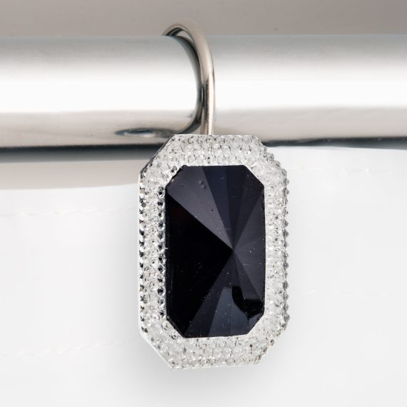 Tiffany Bejeweled Resin Shower Curtain Hooks - Image 3