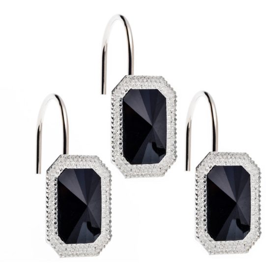 Tiffany Bejeweled Resin Shower Curtain Hooks
