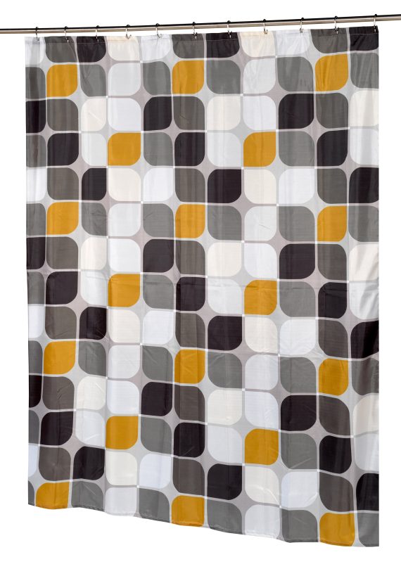 Stall Size Fabric Shower Curtain - Image 4