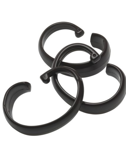 Hang Ease C Type Plastic Shower Curtain Hooks