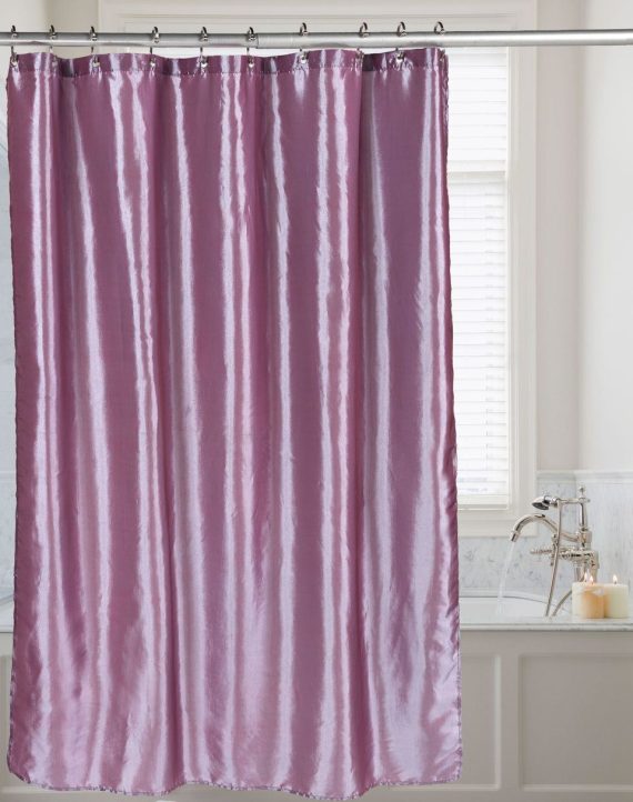 Shimmer Faux Silk Shower Curtain - Image 4
