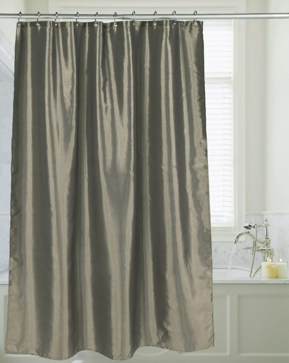 Shimmer Faux Silk Shower Curtain - Image 3