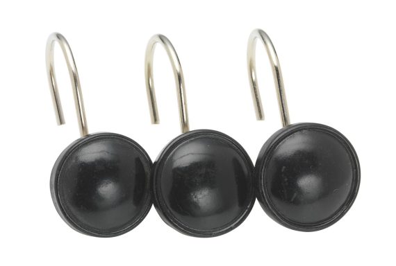 "Color Rounds" Designer Resin Shower Curtain Hooks - Image 2
