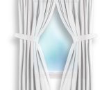 Thick Heavy Duty Curtain for Bathroom Window with Tieback and Panel - Image 2