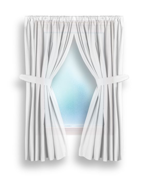 Thick Heavy Duty Curtain for Bathroom Window with Tieback and Panel - Image 2