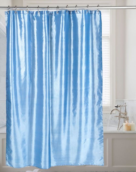 Shimmer Faux Silk Shower Curtain - Image 5
