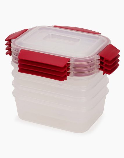 Joseph Joseph Nest Lock 8-Piece Red 1.1L Food Container Set