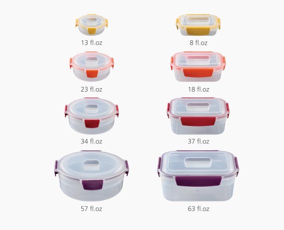 Joseph Joseph Nest Lock 16-Piece Multicolor Mixed Food Container Set - Image 7