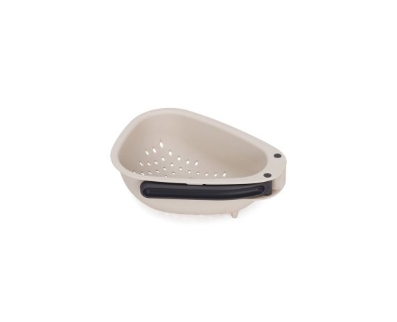 Joseph Joseph Droplet Mini White Colander with Folding Handle - Image 2