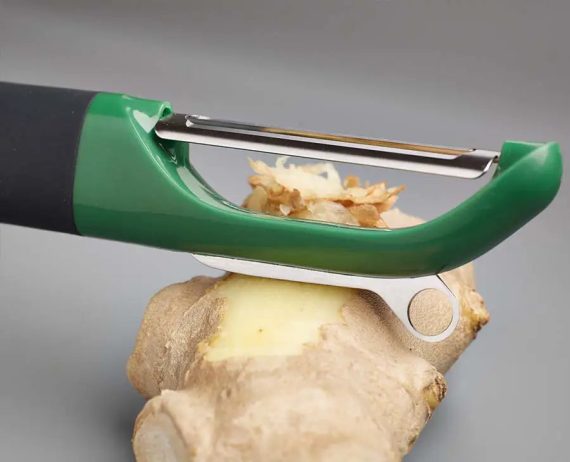 Joseph Joseph Multi-Peel Dark Green Straight Peeler - Image 2