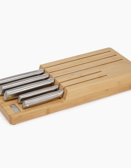 Joseph Joseph Elevate Steel Knife Set with In-drawer Bamboo Storage Tray