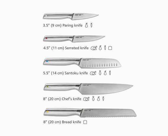 Joseph Joseph Elevate Steel Knives Bamboo 5-piece Set - Image 8