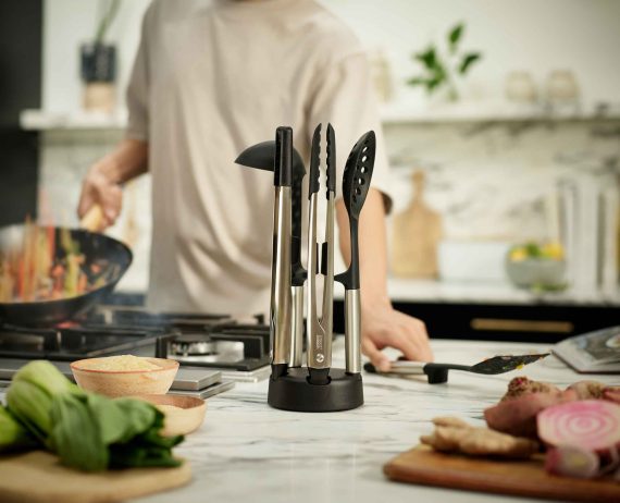 Joseph Joseph Elevate Fusion 5-piece Stainless-steel Utensil Set with Compact Stand - Image 3
