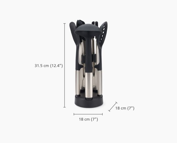 Joseph Joseph Elevate Fusion 5-piece Stainless-steel Utensil Set with Compact Stand - Image 9