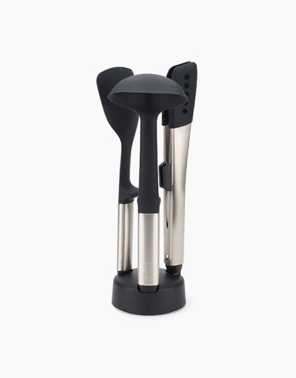 Joseph Joseph Elevate Fusion 3-piece Stainless-steel Utensil Set with Compact Stand
