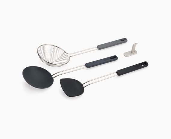 Joseph Joseph Nest Fusion 3-piece Black Wok Utensil Set