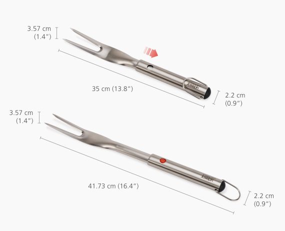 Joseph Joseph GrillOut Stainless-Steel BBQ Fork with Extending Handle - Image 6