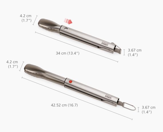 Joseph Joseph GrillOut 2-Piece Stainless-Steel BBQ Turner & Tongs Set - Image 6