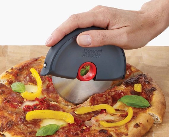 Joseph Joseph Disc Easy-clean Gray Pizza Cutter - Image 3
