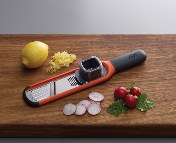 Joseph Joseph Handi-Grate Orange 2-in-1 Mini Grater & Slicer - Image 2