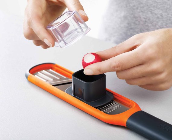 Joseph Joseph Handi-Grate Orange 2-in-1 Mini Grater & Slicer - Image 7