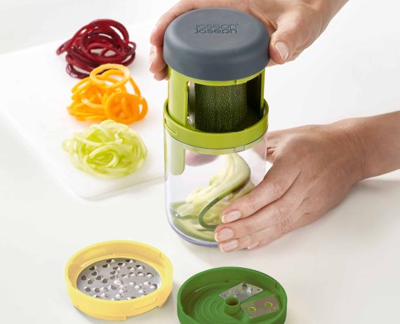 Joseph Joseph Spiro Green Hand-held Spiralizer - Image 4