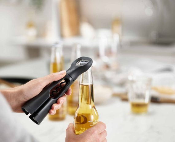 Joseph Joseph BarStar 3-in-1 Gray Corkscrew - Image 4