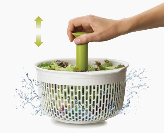 Joseph Joseph Spindola Green In-sink Salad-spinning Colander - Image 7