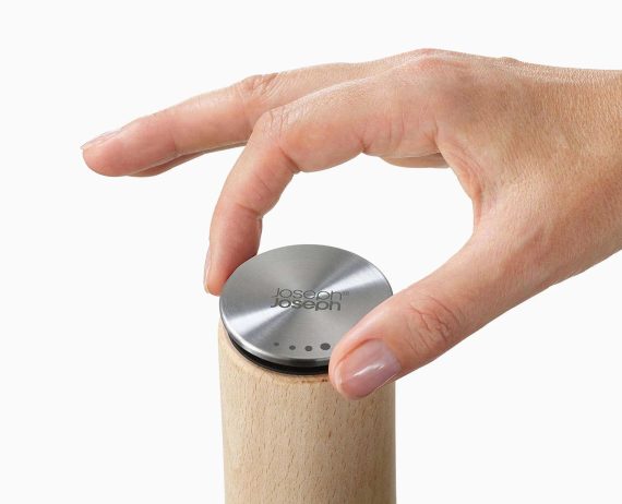 Joseph Joseph Milltop Wood 2-piece Salt & Pepper Mill Set - Image 6