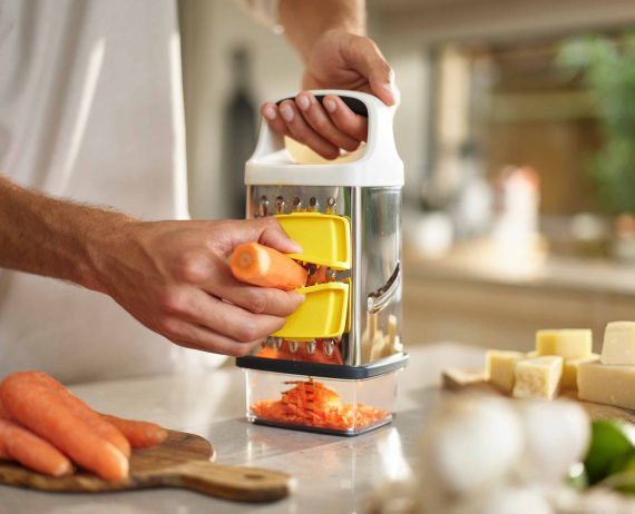 Joseph Joseph Multi-Grip Box Grater with Precision Food-Grip - Image 3