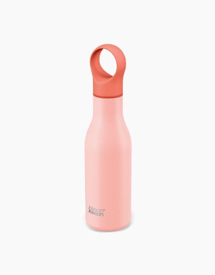 Joseph Joseph Loop 500ml Stainless-steel Coral Vacuum Insulated Water Bottle