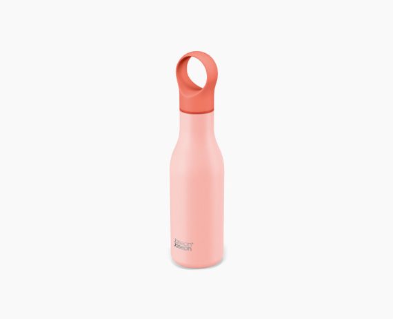 Joseph Joseph Loop 500ml Stainless-steel Coral Vacuum Insulated Water Bottle