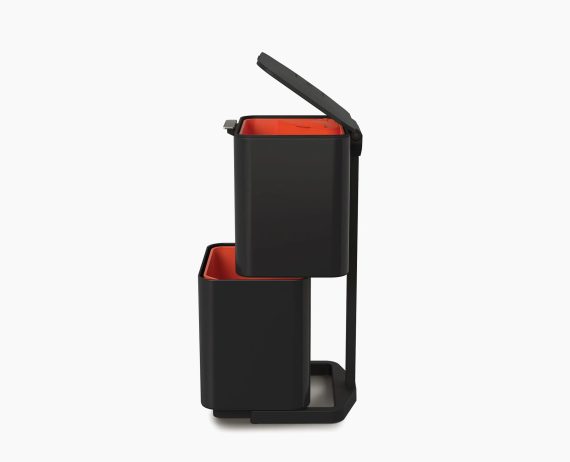 Joseph Joseph Totem Max 60L Black Waste & Recycling Trash Can Starter Set - Image 3