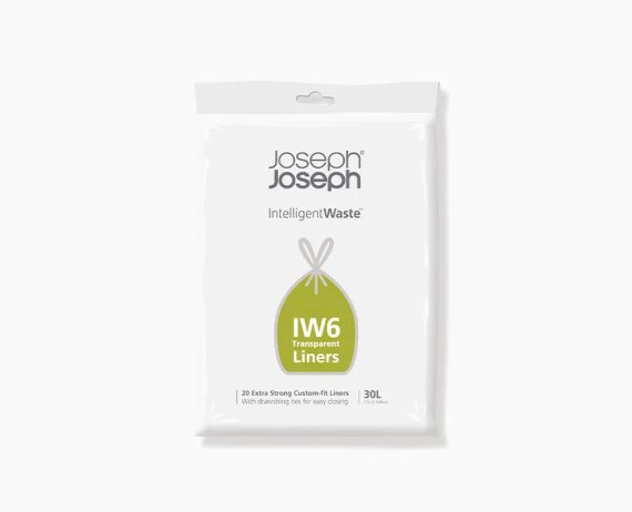 Joseph Joseph IW6 30L Clear Trash Bags