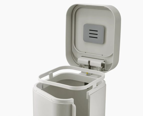 Joseph Joseph Porta 40L Easy-empty Gray Step Trash Can Starter Set - Image 5