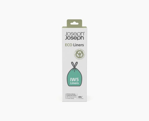 Joseph Joseph Porta 40L Easy-empty Gray Step Trash Can Starter Set - Image 8