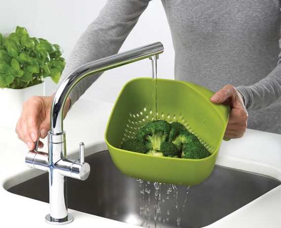 Joseph Joseph Square White Colander - Image 2
