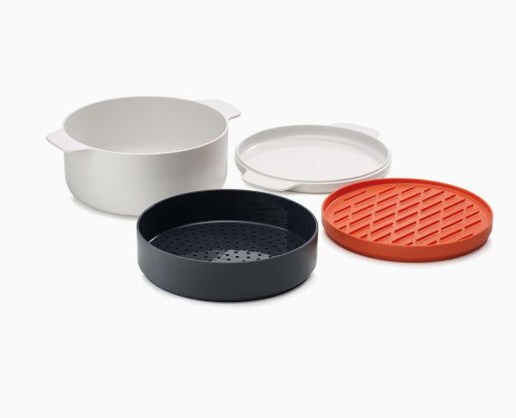 Joseph Joseph M-Cuisine 4-piece Orange Microwave Cooking Set - Image 6