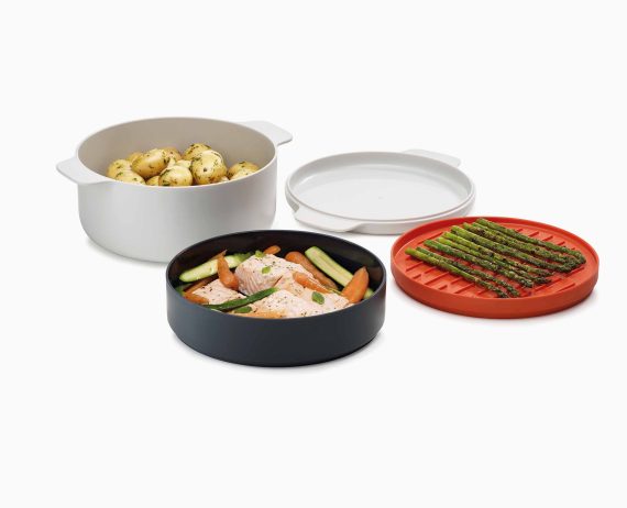 Joseph Joseph M-Cuisine 4-piece Orange Microwave Cooking Set - Image 7