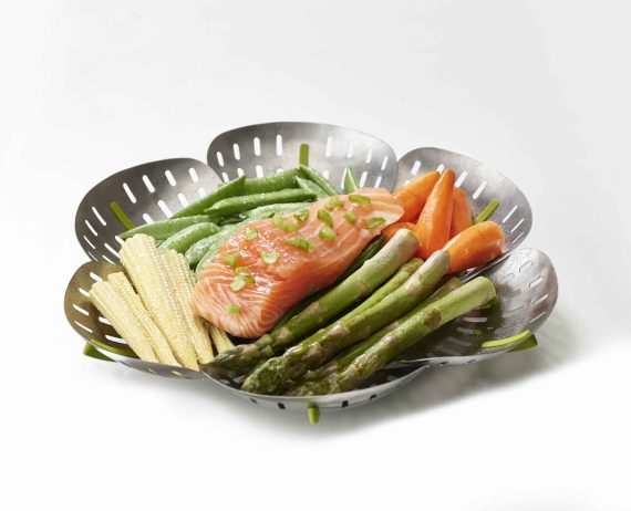 Joseph Joseph Bloom Stainless-steel Folding Steamer Basket - Image 6