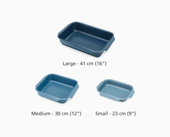 Joseph Joseph Nest Oven Non-stick Large Blue Roasting Pan - Image 6