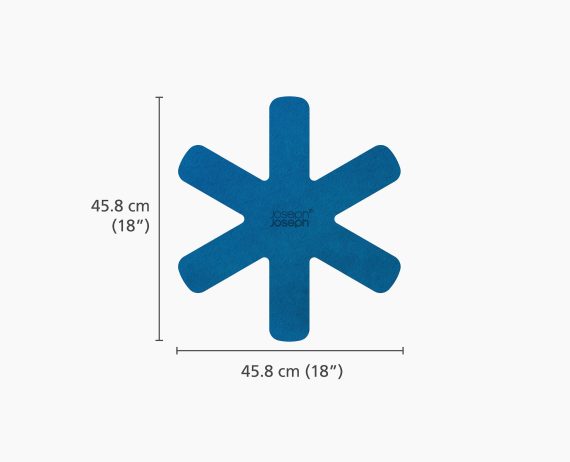 Joseph Joseph Space 3-piece Blue Felt Pan Protectors - Image 5