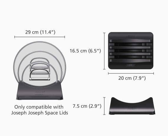 Joseph Joseph Space 3-piece Pan Lid Storage Stand - Image 5