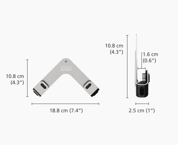Joseph Joseph Space Pack of 2 Stainless-steel Pot Lid Holders - Image 5