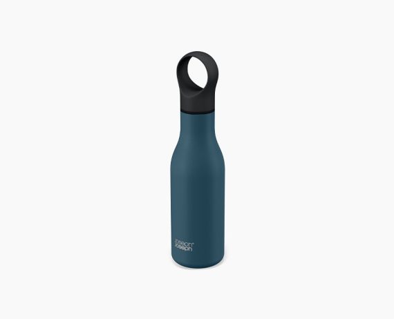 Joseph Joseph Loop 500ml Stainless-steel Blue Vacuum Insulated Water Bottle