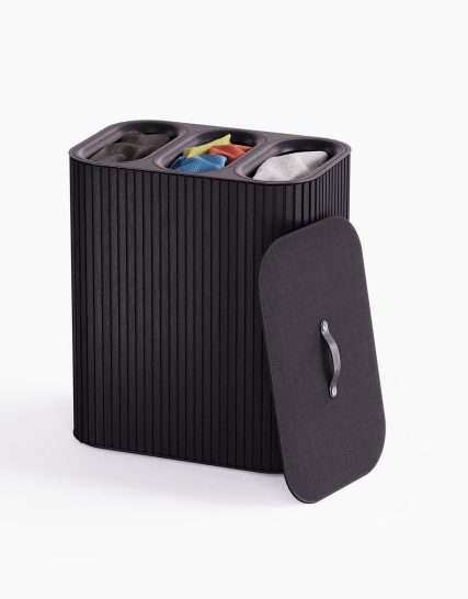 Joseph Joseph Tota Trio Luxe 90L Black Laundry Separation Basket